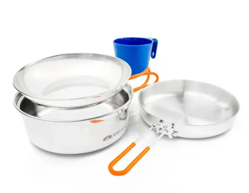 [GSI68125] GSI GLACIER SS MESS KIT COOK SET
